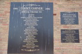 Plaque at Legacy Corner