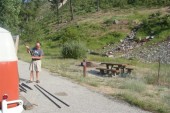 Making Camp at Kirkham Hot Springs